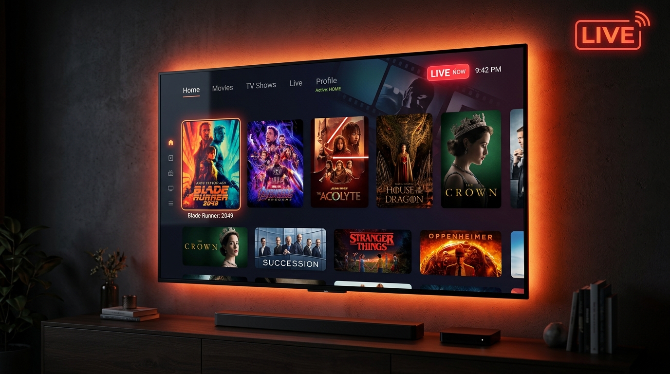 Interface Smart TV PrimeFlix